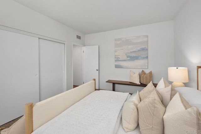 a view of hallway with shower