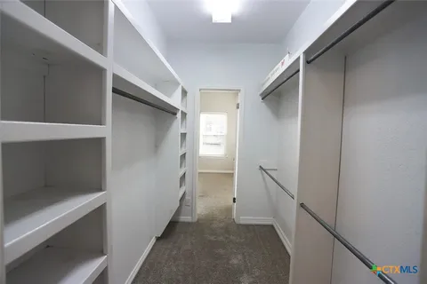 a view of hallway with stairs