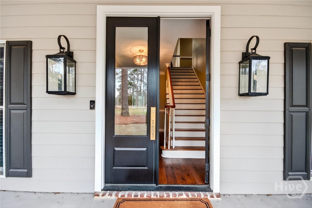 Hardi Board front porch upgrade with added columns