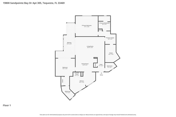 $700,000 | 19800 Sandpointe Bay Drive, Unit 305, Tequesta, FL 33469