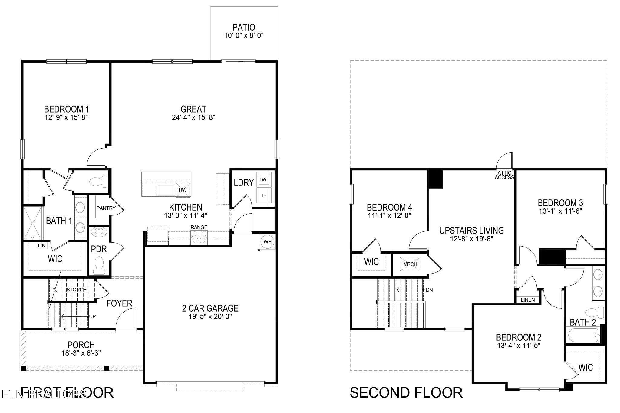 6809 Prospect Hl Lane Corryton, TN 37721 - Photo 2 of 2 Belfort Express Floor Plan 2048x1365