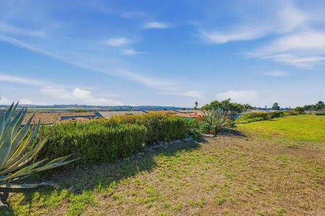 a view of a yard with an outdoor space