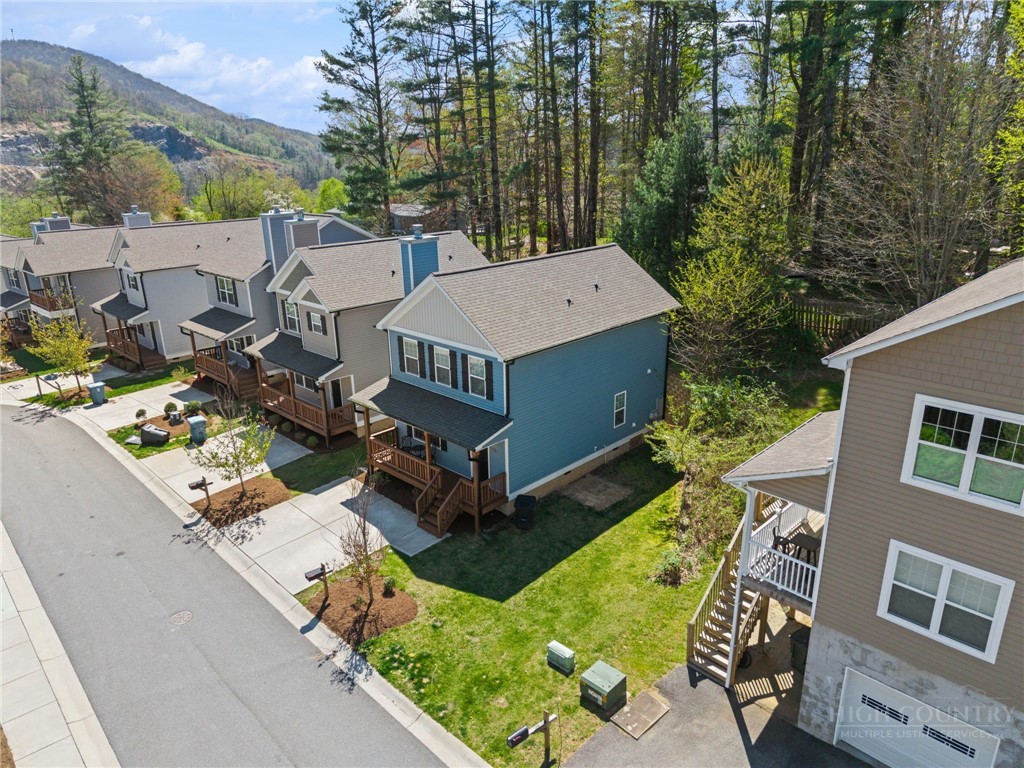 228 Stratford Lane Boone, NC 28607 - Photo 30 of 33 an aerial view of a house with garden space and street view