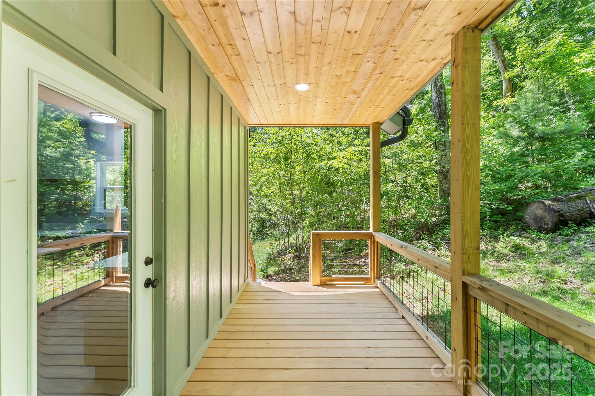 511 Blue Ridge Drive North Marion, NC 28752 - Photo 34 of 41 a view of a balcony with wooden floor