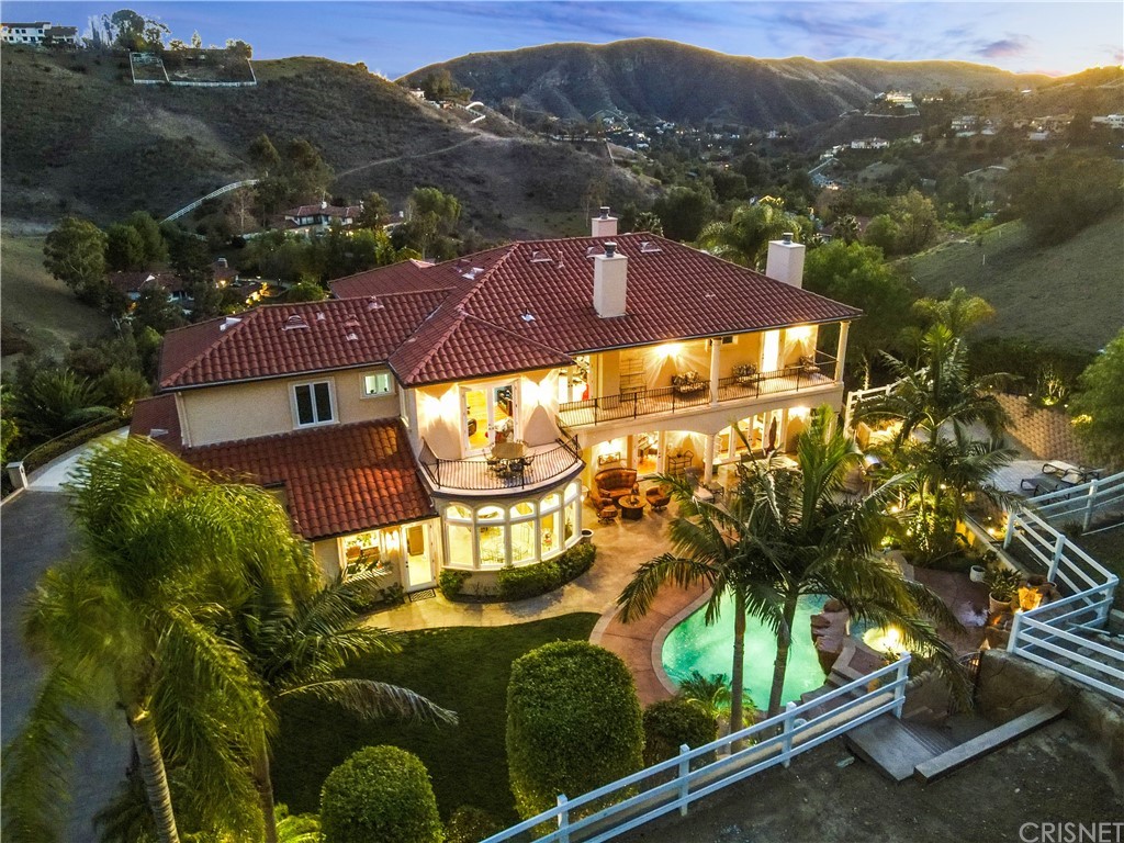 75 North Coolwater Road Bell Canyon, CA 91307 - Photo 61 of 72 an aerial view of residential houses with outdoor space and street view