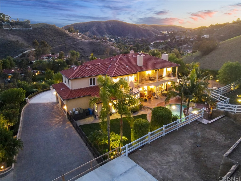 75 North Coolwater Road Bell Canyon, CA 91307 - Photo 62 of 72 an aerial view of residential houses with outdoor space and street view