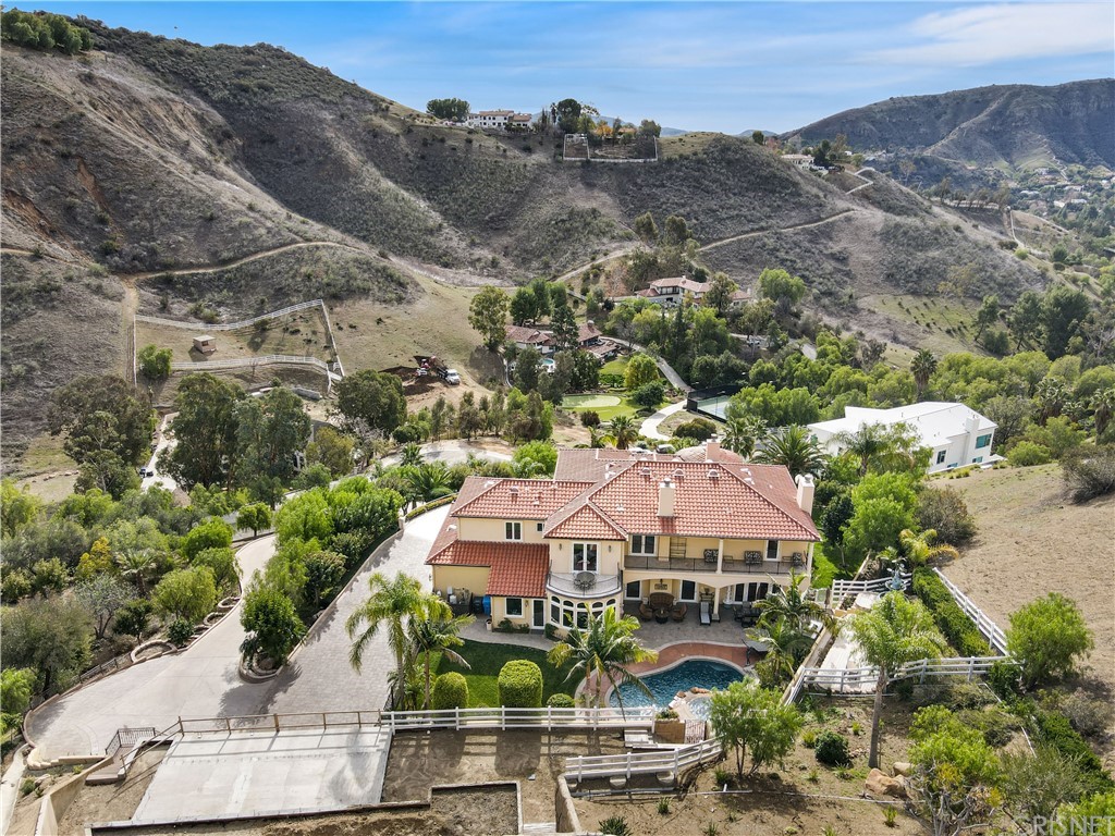 75 North Coolwater Road Bell Canyon, CA 91307 - Photo 65 of 72 an aerial view of house with an outdoor space