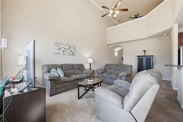 view of living room with furniture and a flat screen tv
