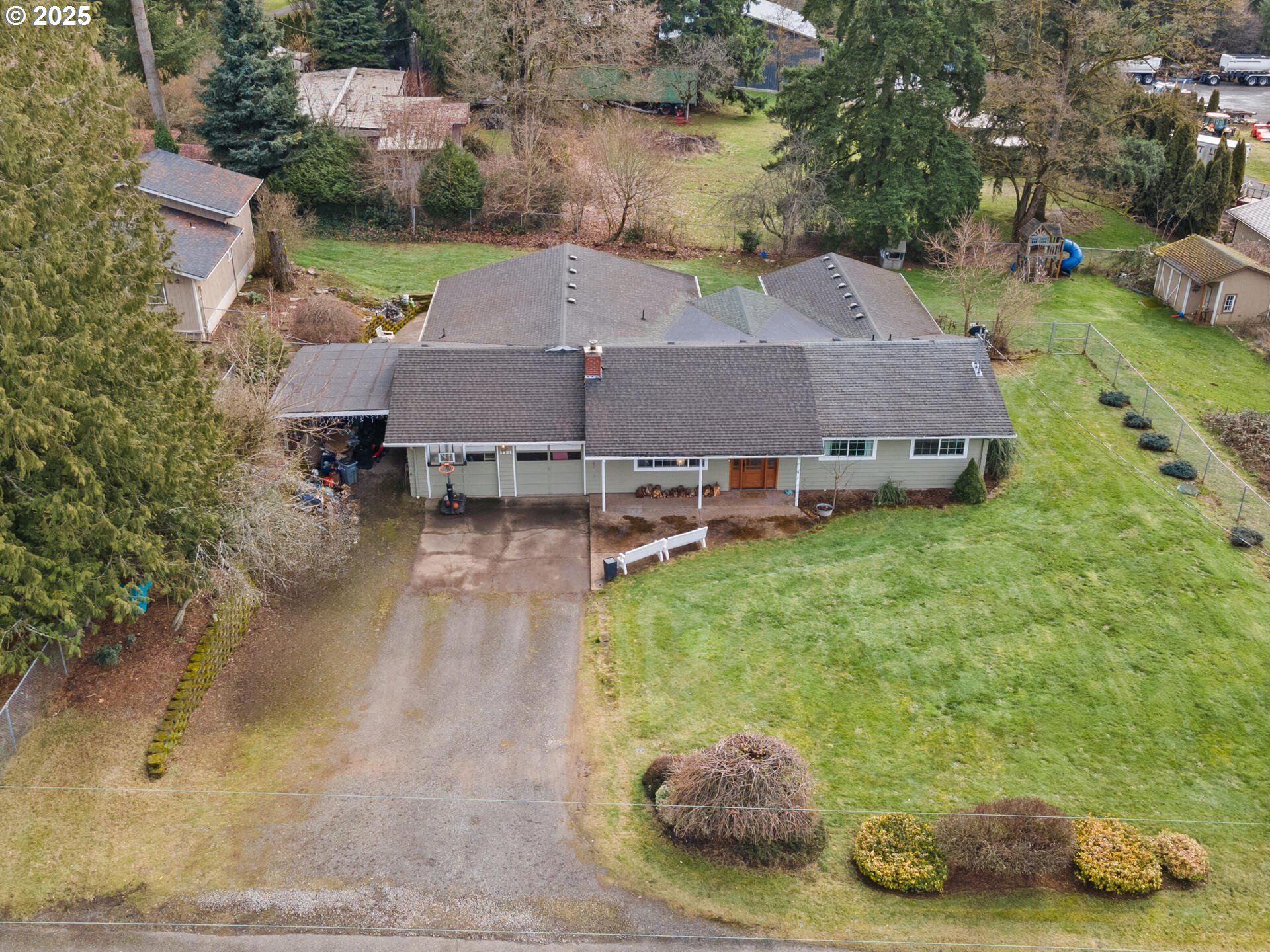 1621 Northeast 194th Street Ridgefield, WA 98642 - Photo 4 of 48 an aerial view of a house with yard