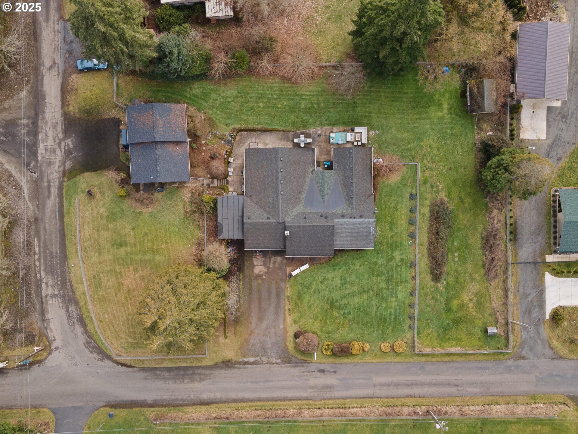1621 Northeast 194th Street Ridgefield, WA 98642 - Photo 7 of 48 an aerial view of a house with a yard basket ball court and outdoor seating