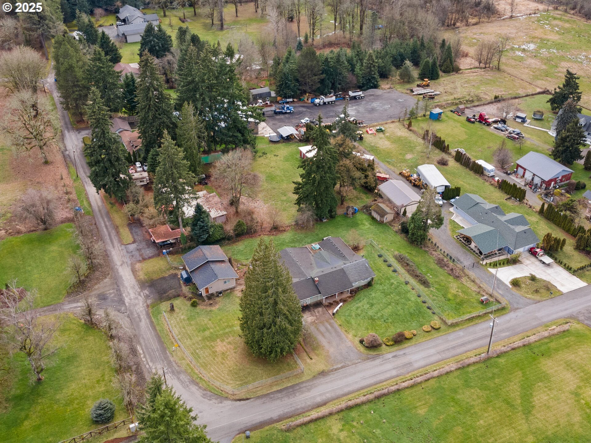 1621 Northeast 194th Street Ridgefield, WA 98642 - Photo 8 of 48 an aerial view of a house with swimming pool yard and outdoor seating