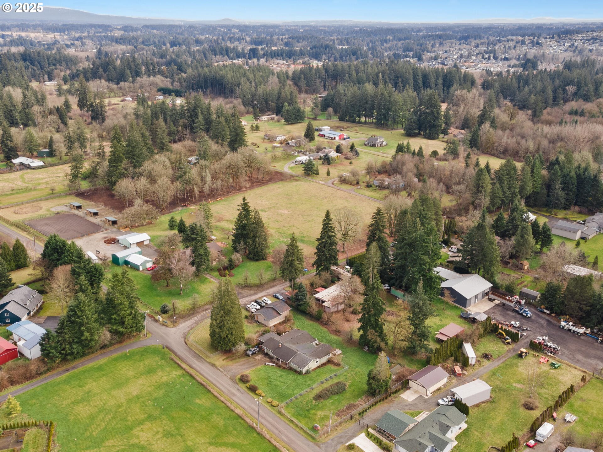 1621 Northeast 194th Street Ridgefield, WA 98642 - Photo 9 of 48 an aerial view of a house with a yard and lake view
