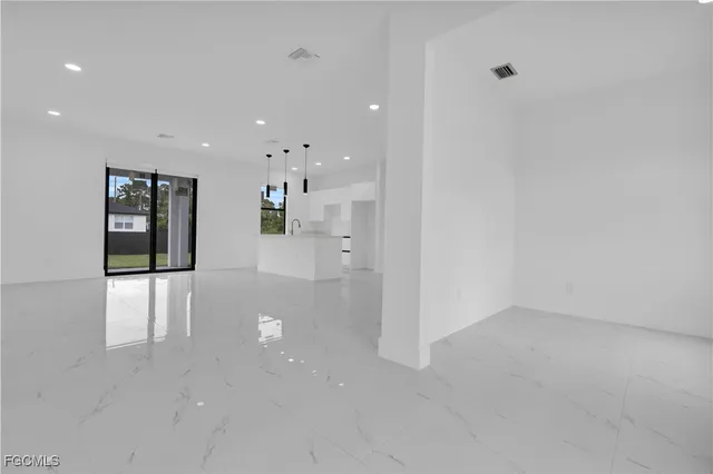 a view of an empty room