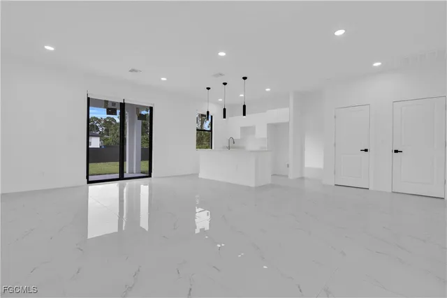 a view of an empty room