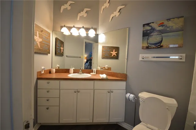 a close view of closet