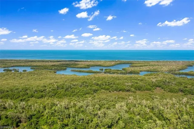 a view of an ocean and beach