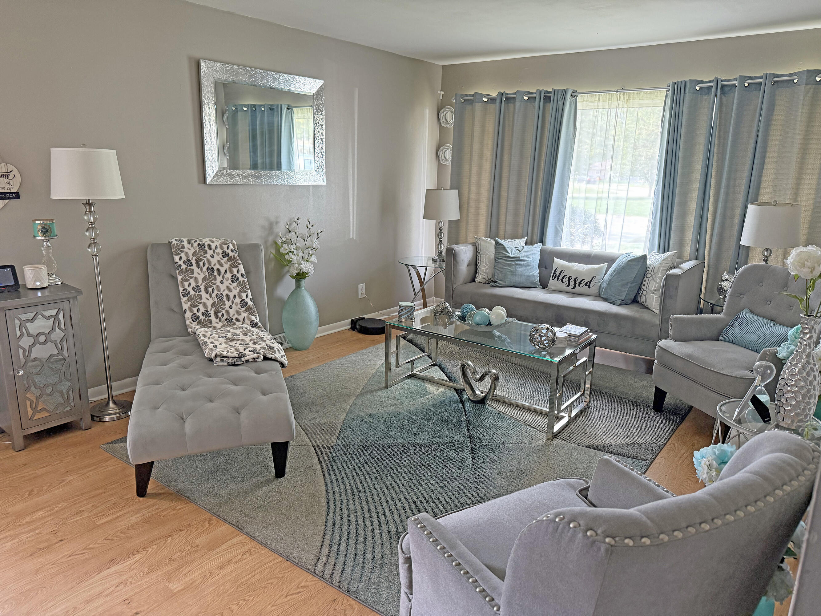 3718 173rd Court Hammond, IN 46323 - Photo 5 of 30 a living room with furniture and a large window