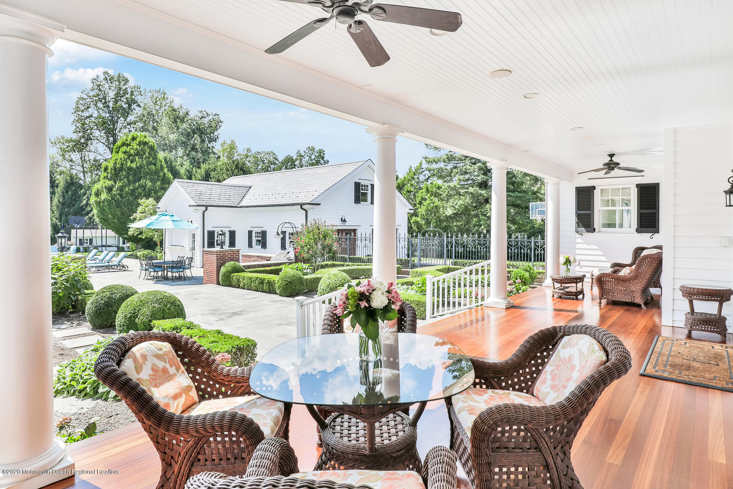 617 Harding Road Little Silver, NJ 07739 - Photo 6 of 40 Covered Mahogany Rear Porch