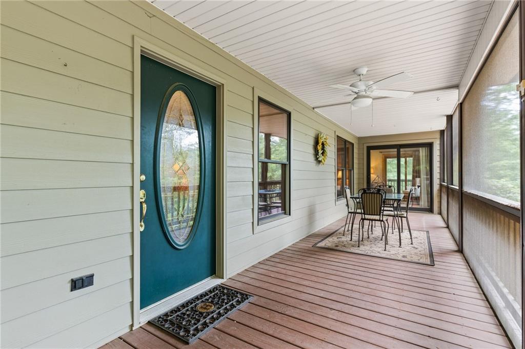 2930 Hicks Gap Road Blairsville, GA 30512 - Photo 23 of 44 a view of a wooden deck