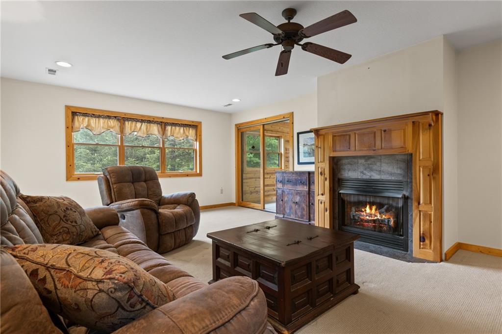 2930 Hicks Gap Road Blairsville, GA 30512 - Photo 32 of 44 a living room with furniture and a fireplace