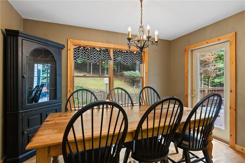2930 Hicks Gap Road Blairsville, GA 30512 - Photo 10 of 44 a view of a dining room with furniture window and outside view