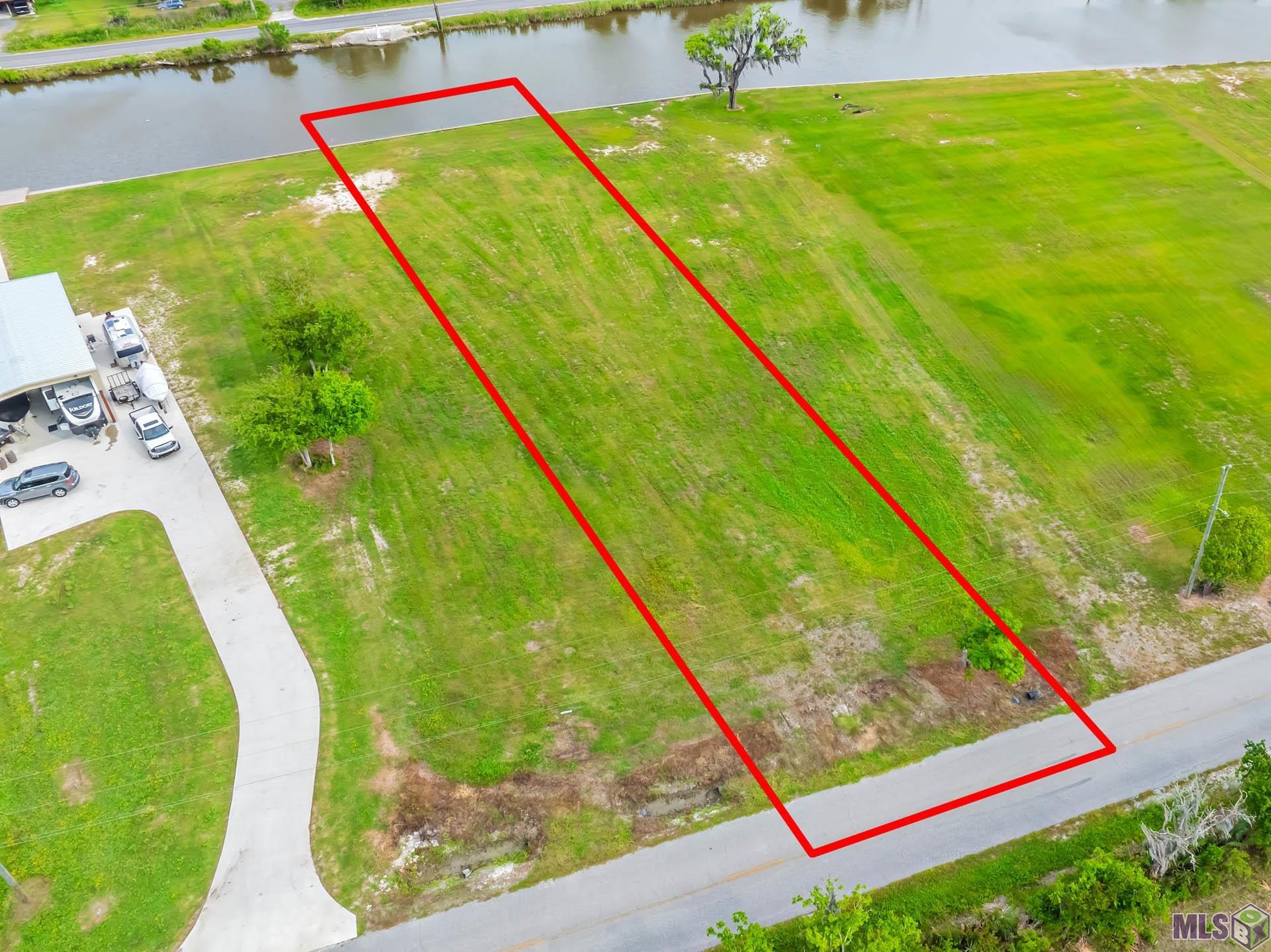 1723 A Dr Beatrous Road Theriot, LA 70397 - Photo 2 of 4 FRONT DRONE OVERHEAD