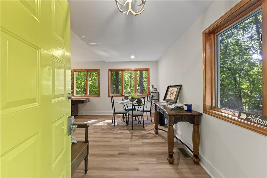 49 Baum Weg Helen, GA 30545 - Photo 5 of 47 a view of a dining room with furniture window and outside view
