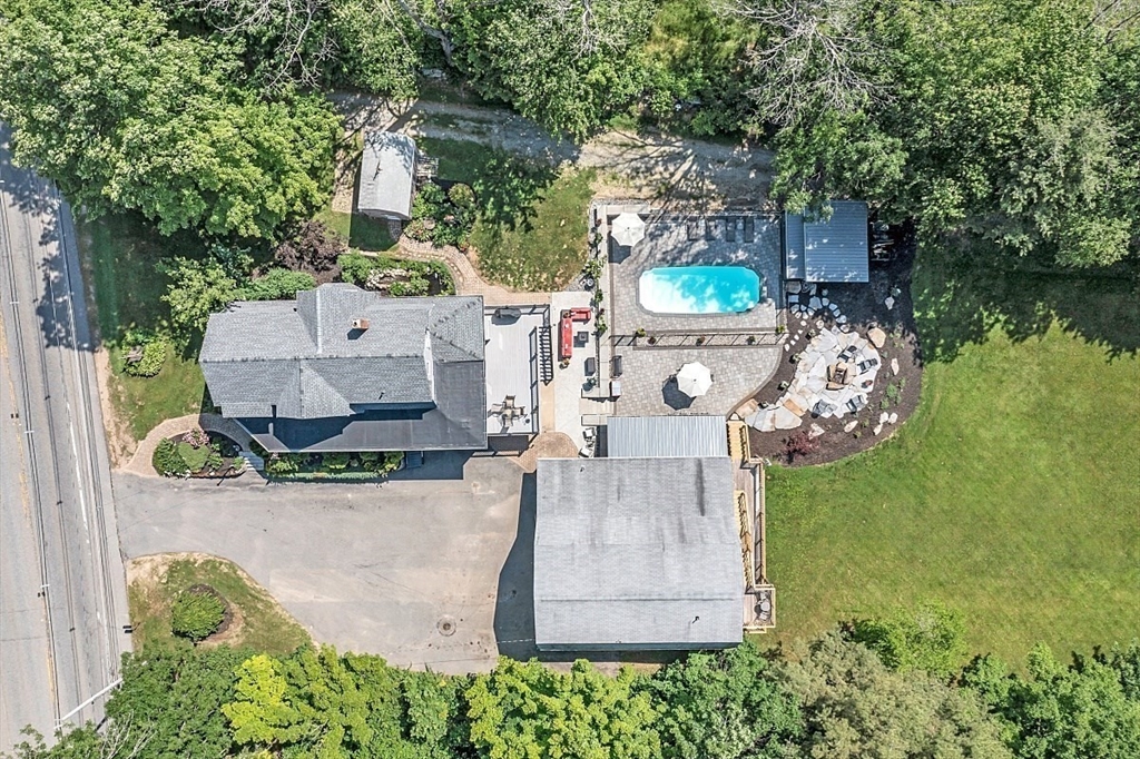 304 Patriots Road Templeton, MA 01468 - Photo 39 of 39 an aerial view of a house with outdoor space pool seating area and yard
