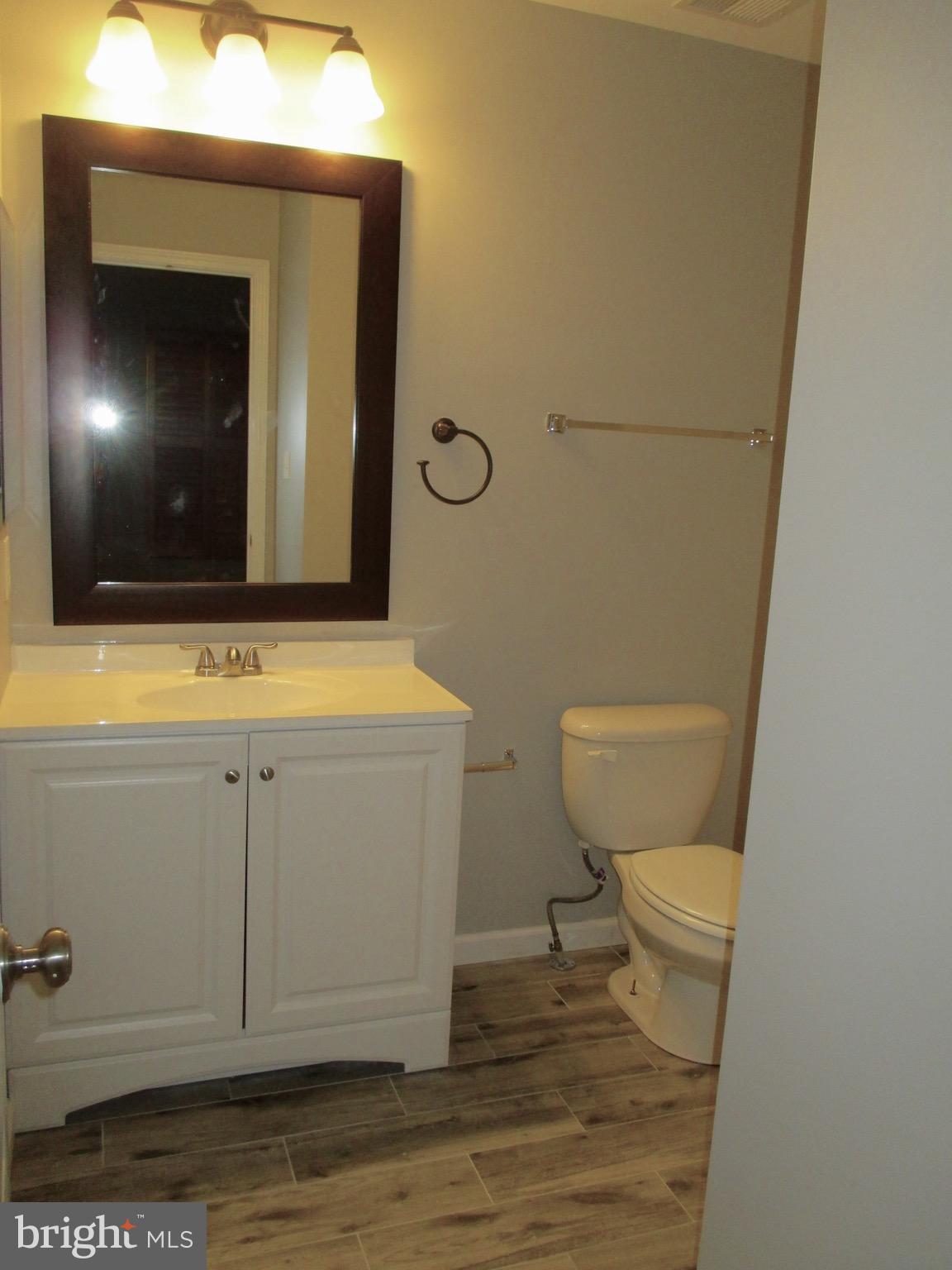 6300 Lincolnia Road Alexandria, VA 22312 - Photo 24 of 30 a bathroom with a toilet a sink and mirror