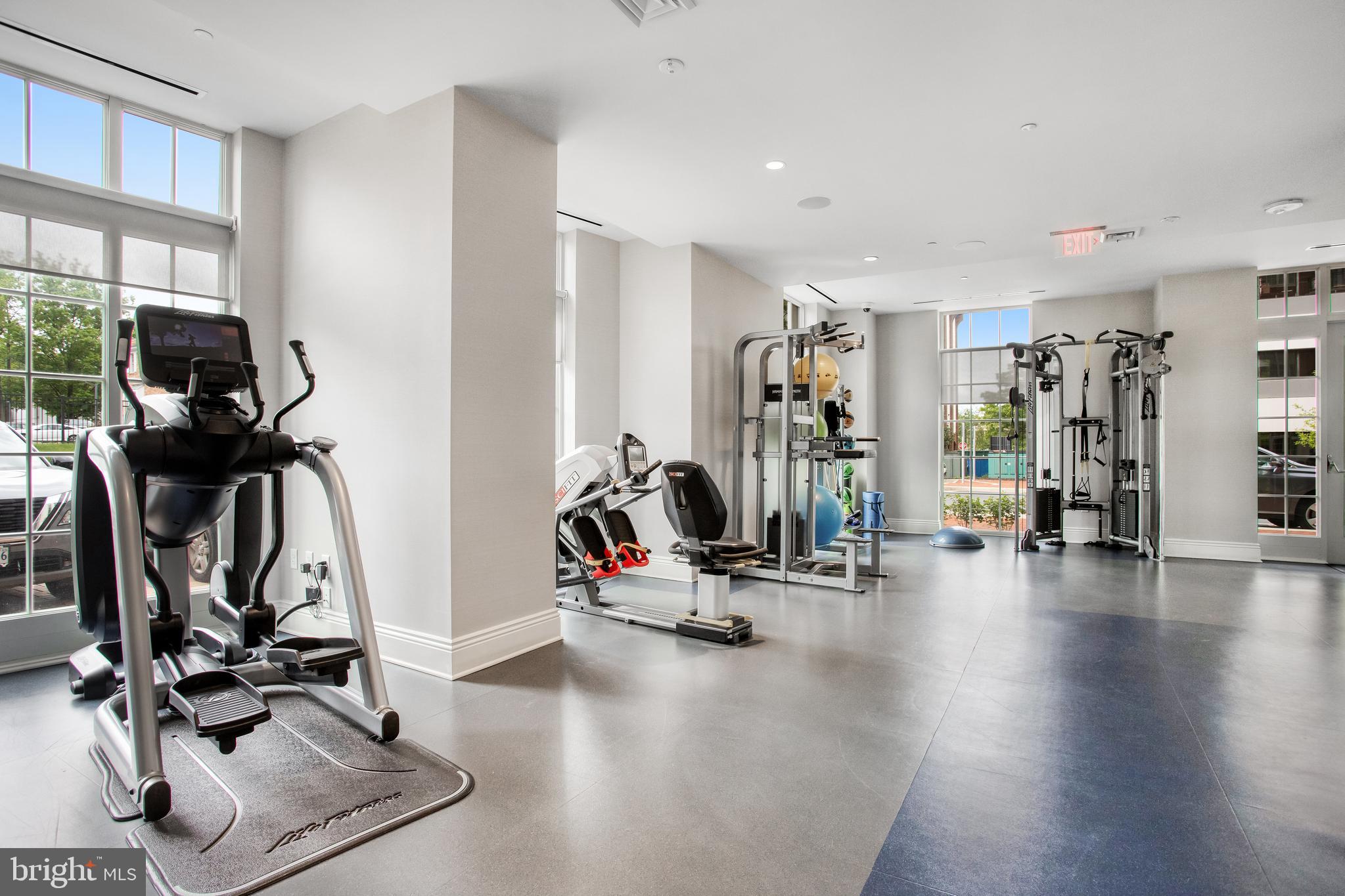 6900 Fleetwood Road, Unit 317 McLean, VA 22101 - Photo 51 of 56 a view of a room with gym equipment
