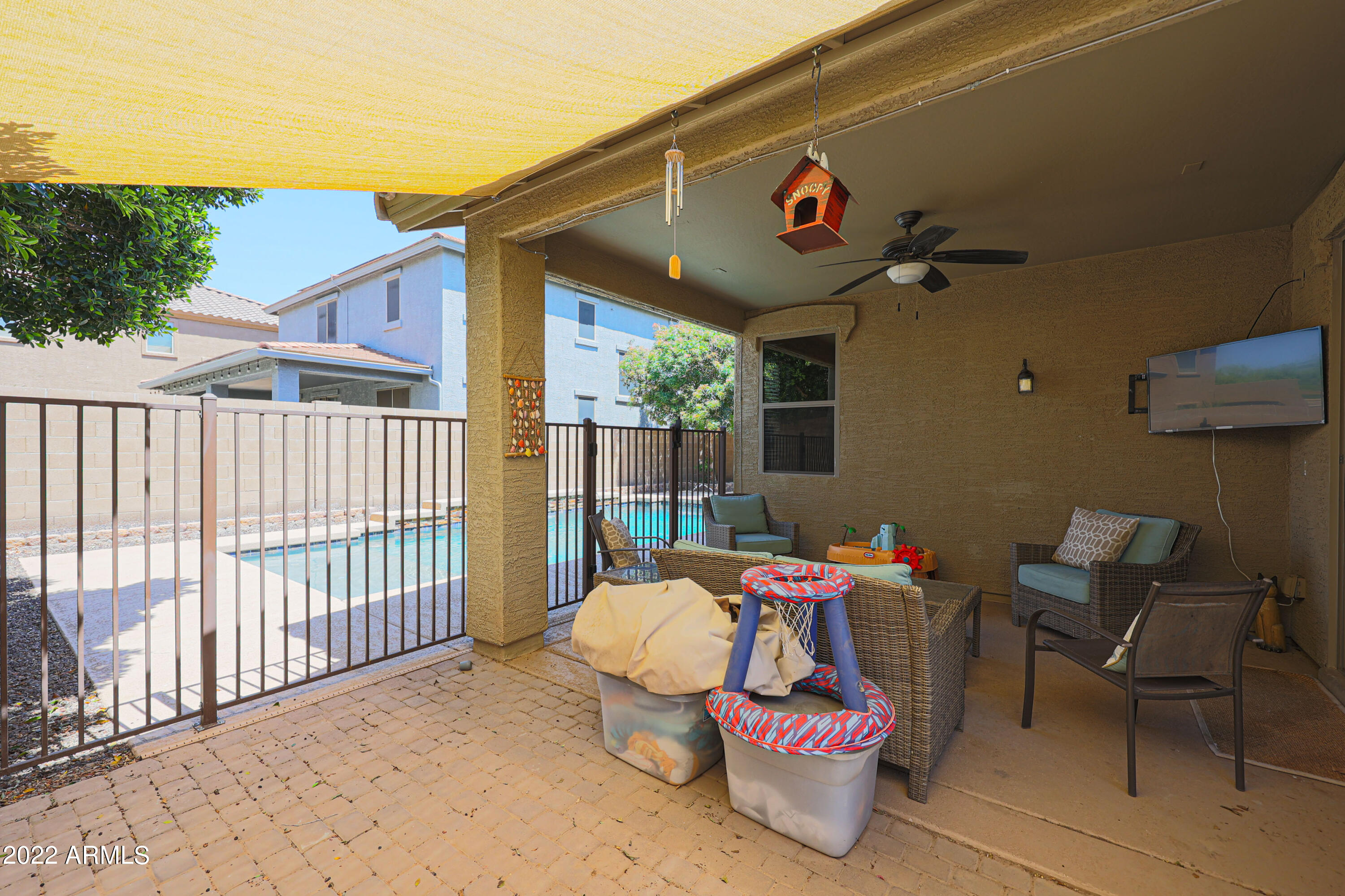 17930 West Hatcher Road Waddell, AZ 85355 - Photo 32 of 44 Fenced pool