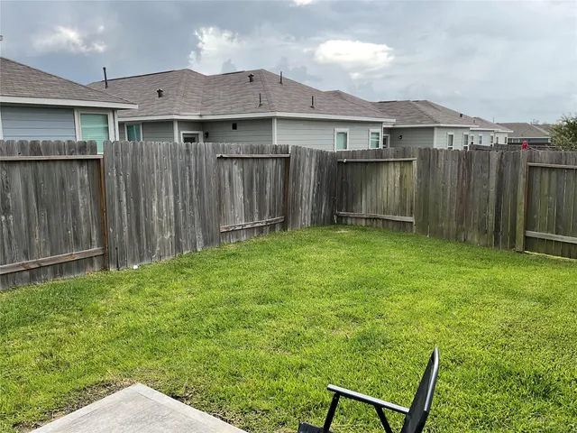 a backyard of a house