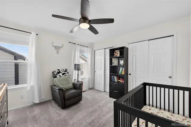 a bedroom with furniture and a window