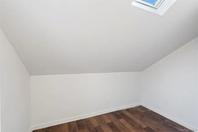 a view of small space with racks on the wall