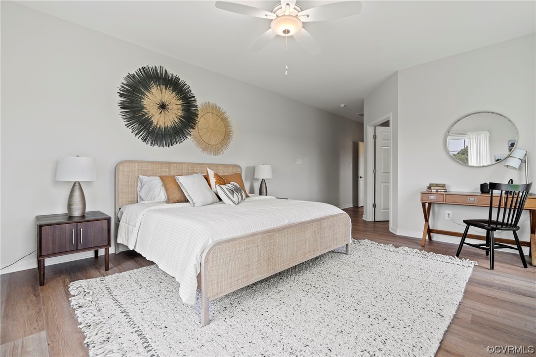 Tbd Atlee Road Mechanicsville, VA 23116 - Photo 23 of 32 Bedroom featuring ceiling fan and wood-type floori