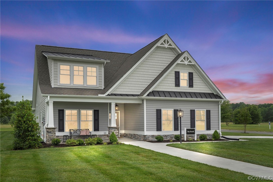 Tbd Atlee Road Mechanicsville, VA 23116 - Photo 3 of 32 Craftsman-style home with a porch and a lawn