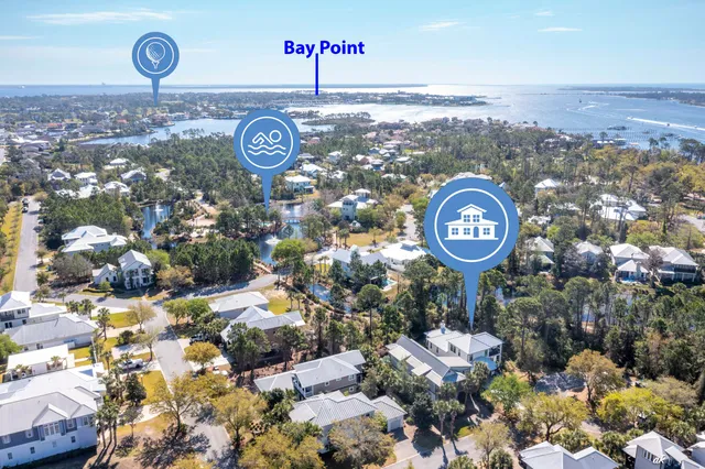 a view of a city with lots of green space