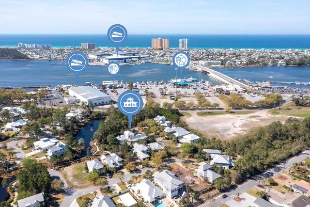 an aerial view of a city