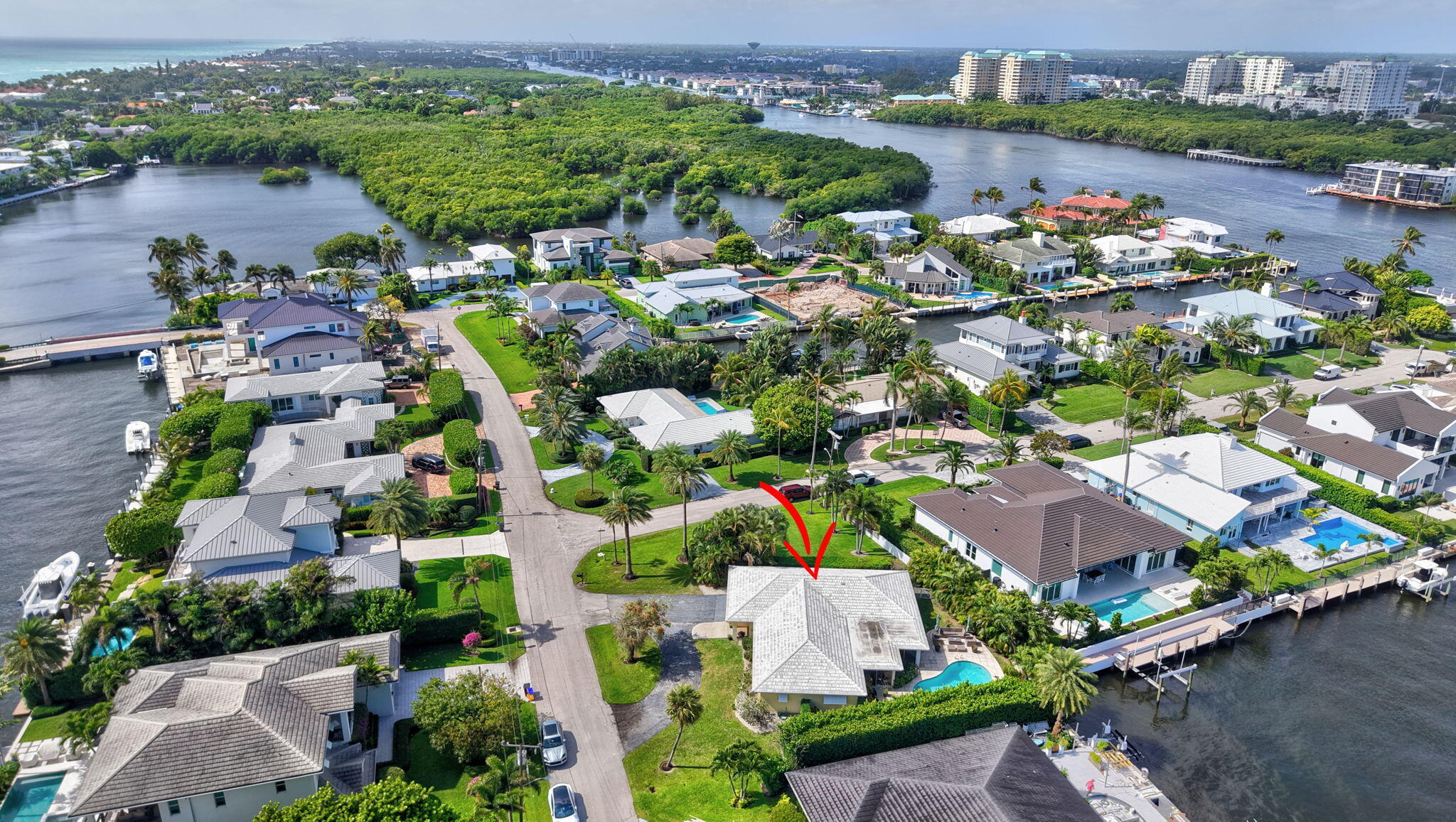 30 Spanish River Drive Ocean Ridge, FL 33435 - Photo 58 of 68 an aerial view of multiple house