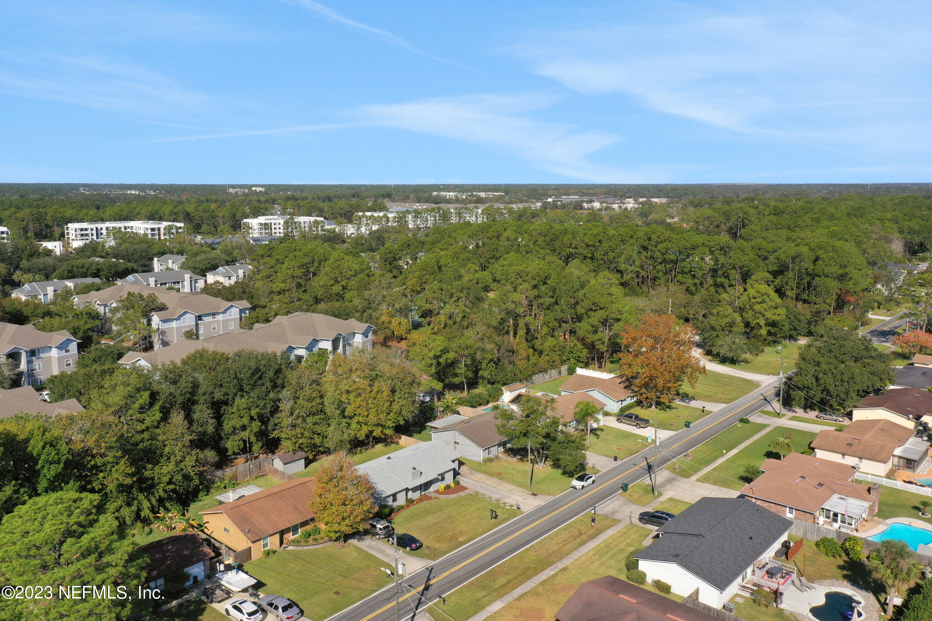 3826 Eunice Road Jacksonville, FL 32250 - Photo 45 of 45 an aerial view of residential houses with outdoor space