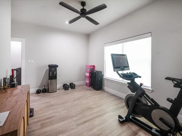 a house view with a garden space