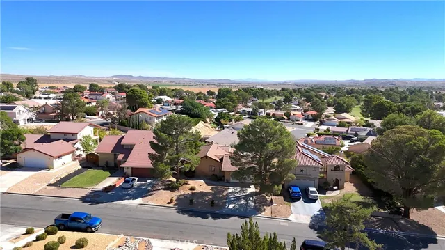an aerial view of a city