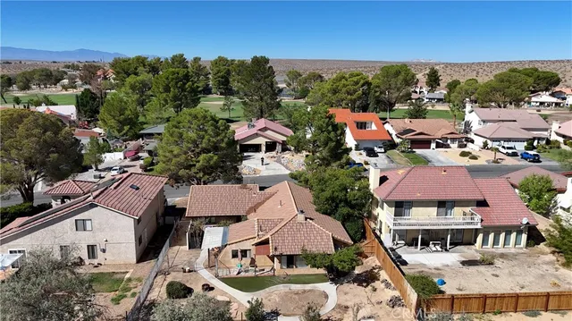 an aerial view of multiple houses