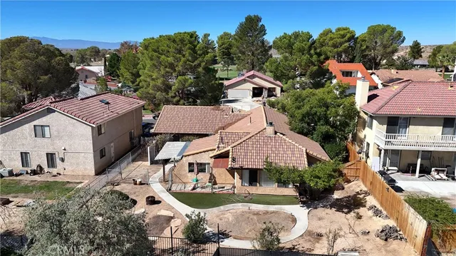 a aerial view of a house