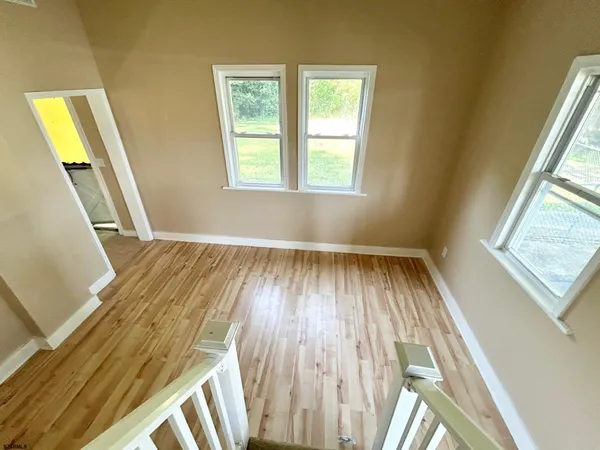 a view of wooden floor in a room