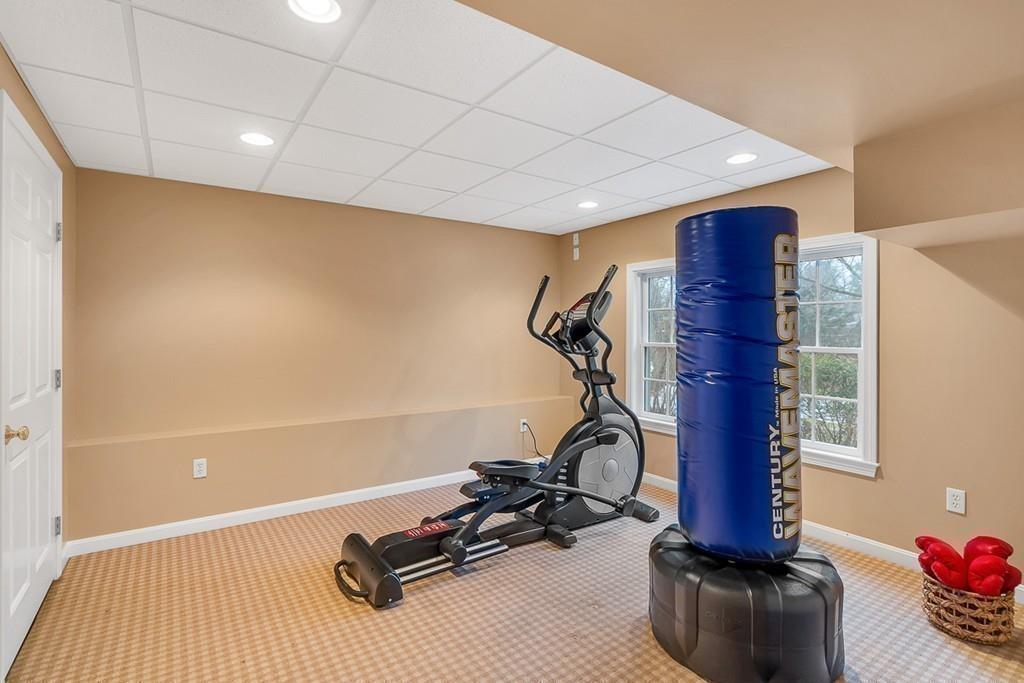 2 Sunset Rock Road Andover, MA 01810 - Photo 33 of 42 a view of a room with gym equipment