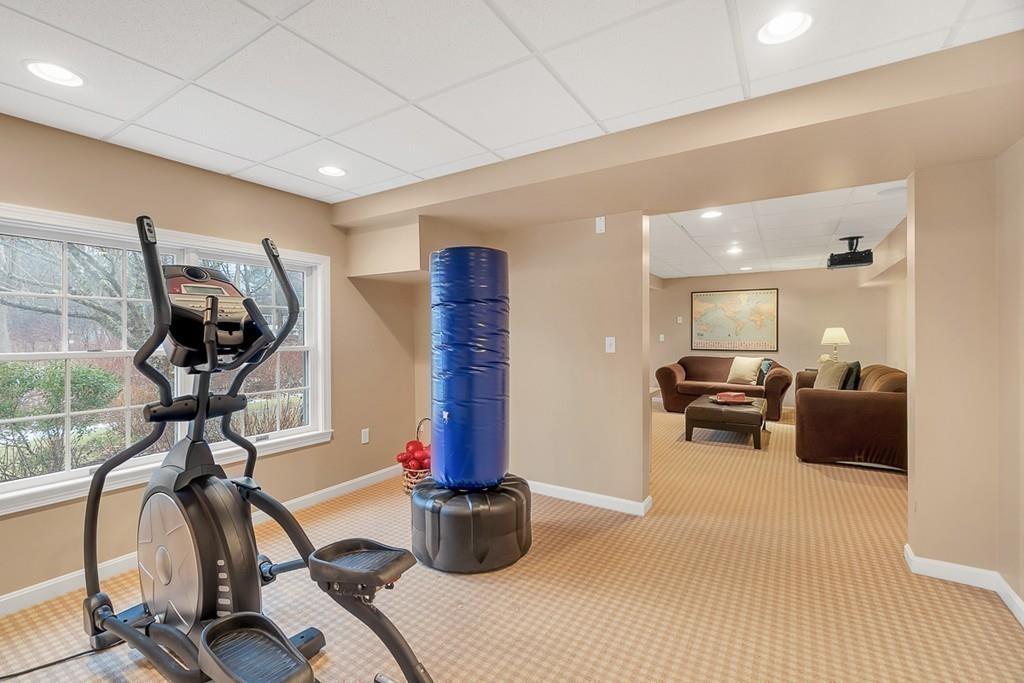 2 Sunset Rock Road Andover, MA 01810 - Photo 34 of 42 a view of a room with gym equipment