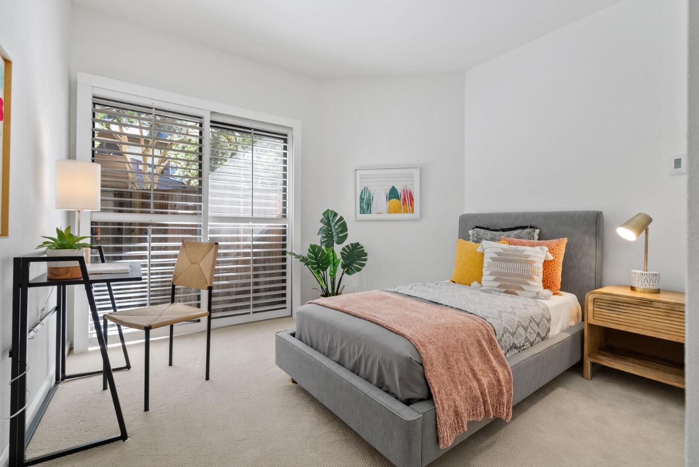 1020 Shoreline Drive San Mateo, CA 94404 - Photo 21 of 46 a bedroom with a bed chair and a window