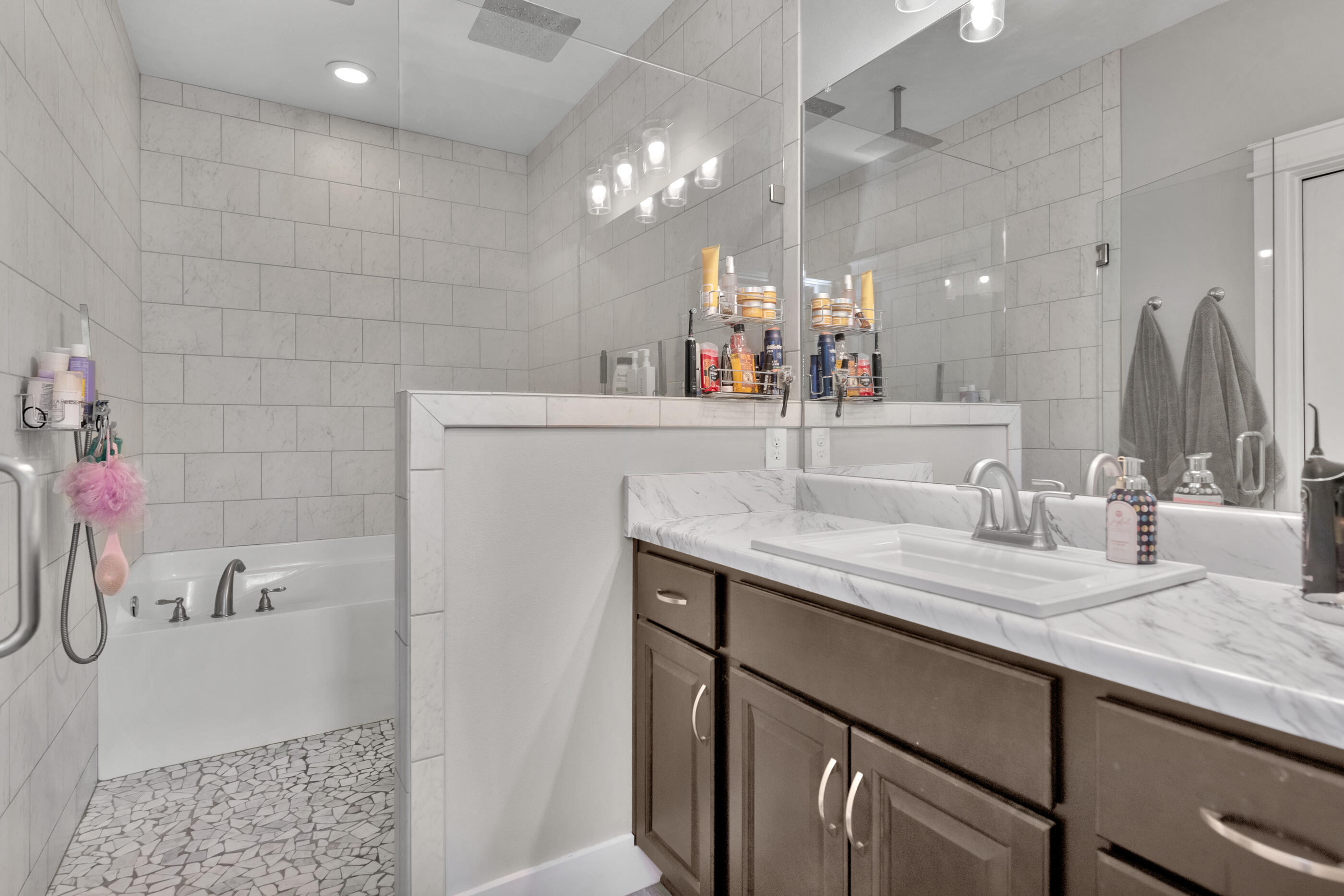 6116 Robin Road Crestview, FL 32539 - Photo 16 of 24 a bathroom with a sink and a mirror