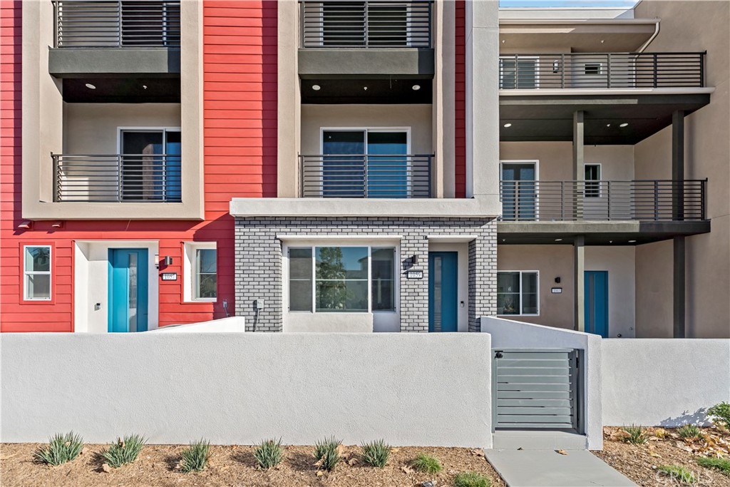 a view of a building with a window